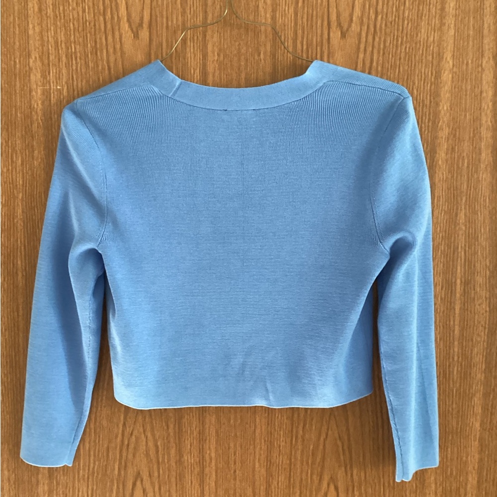 Talbots Light Blue Women's Cardigan - Picture 5 of 7